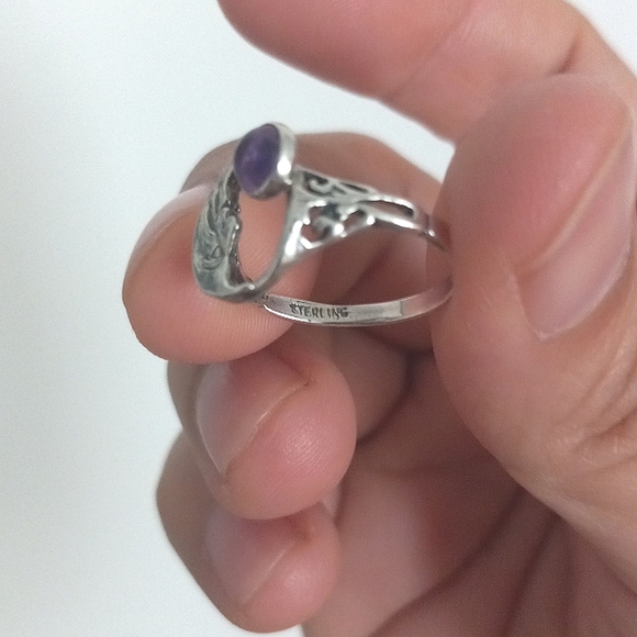 925 amethyst ring - Picture 6 of 9